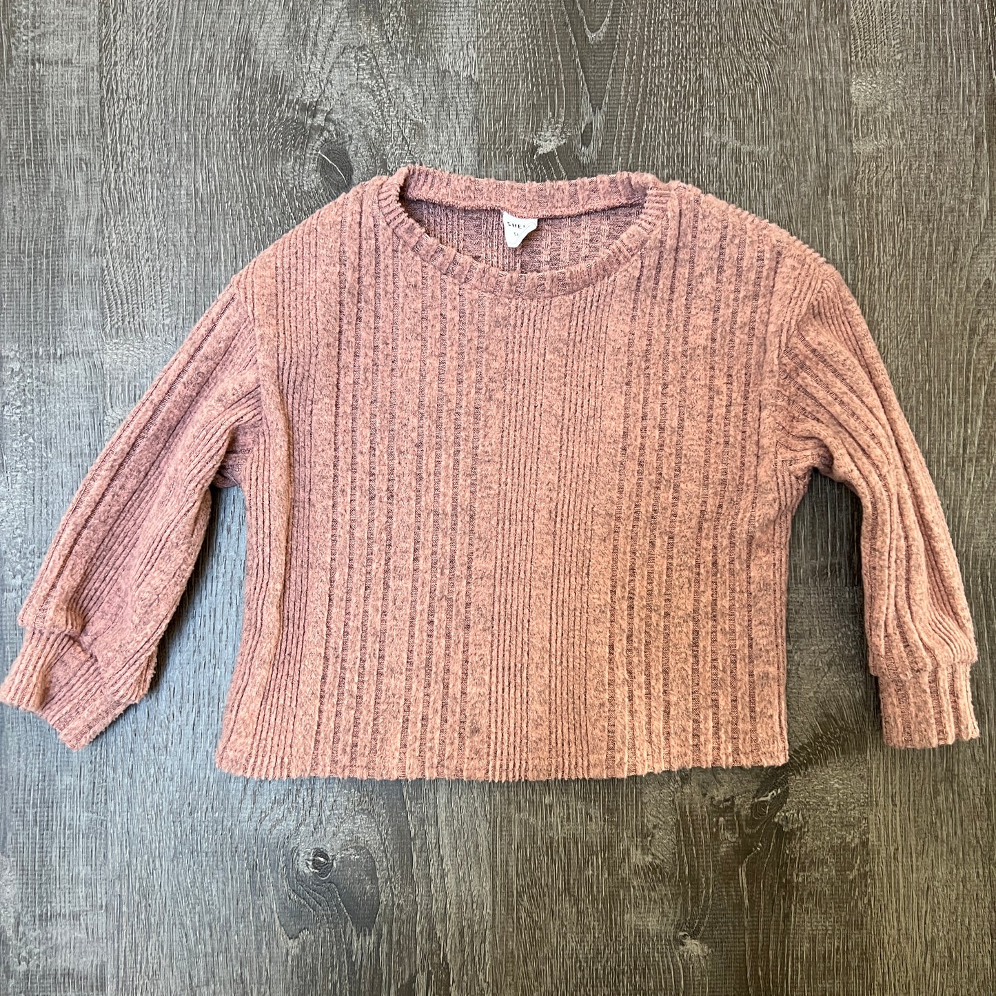 SHEIN Kids EVRYDAY Drop Shoulder Rib-knit Tee