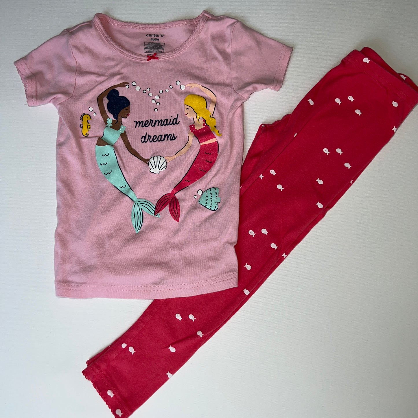 Carter's Mermaid 100% Snug Fit Cotton PJs