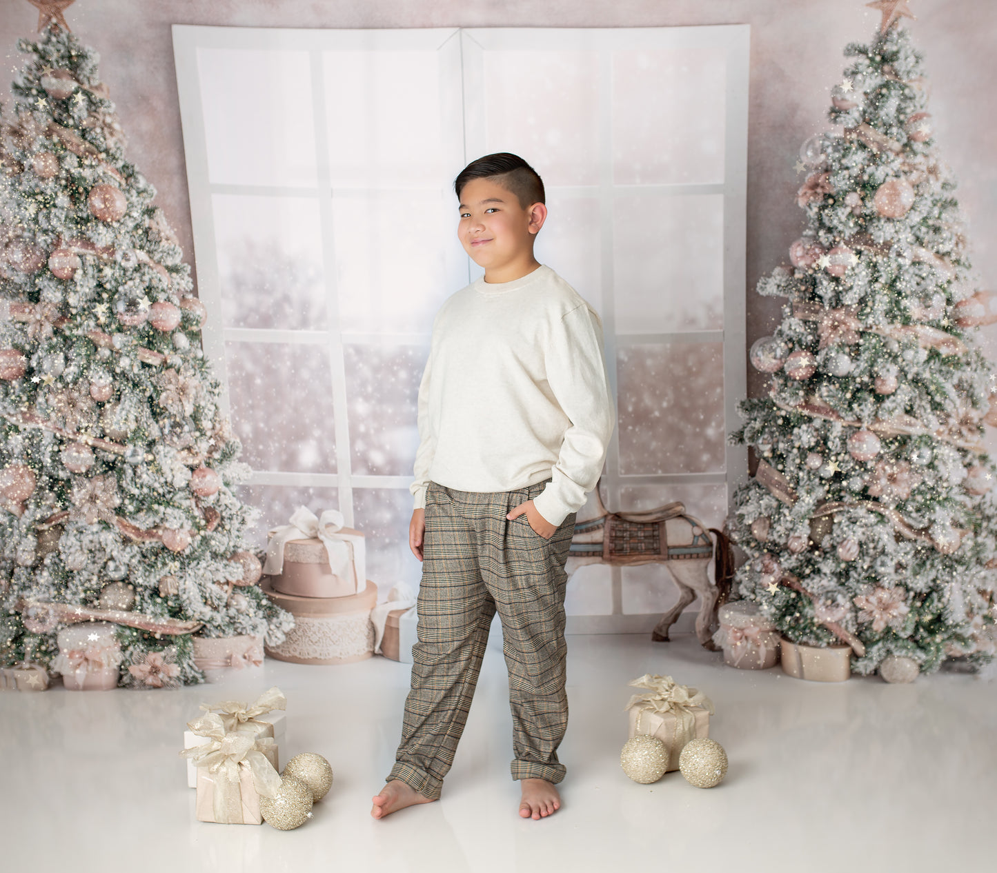 ZARA FINE GAUGE KNIT SWEATER - Beige