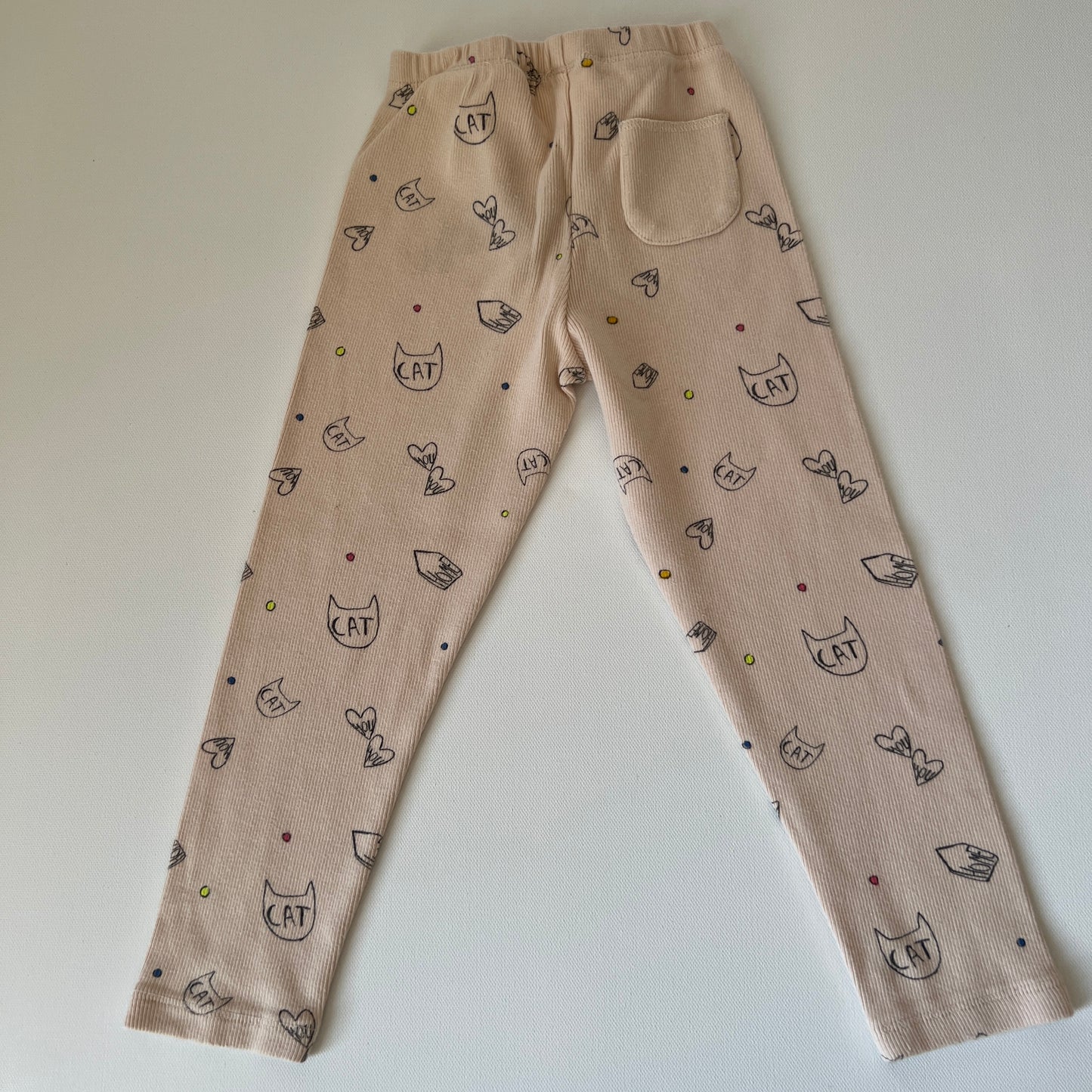 Zara Girls Beige Print Leggings