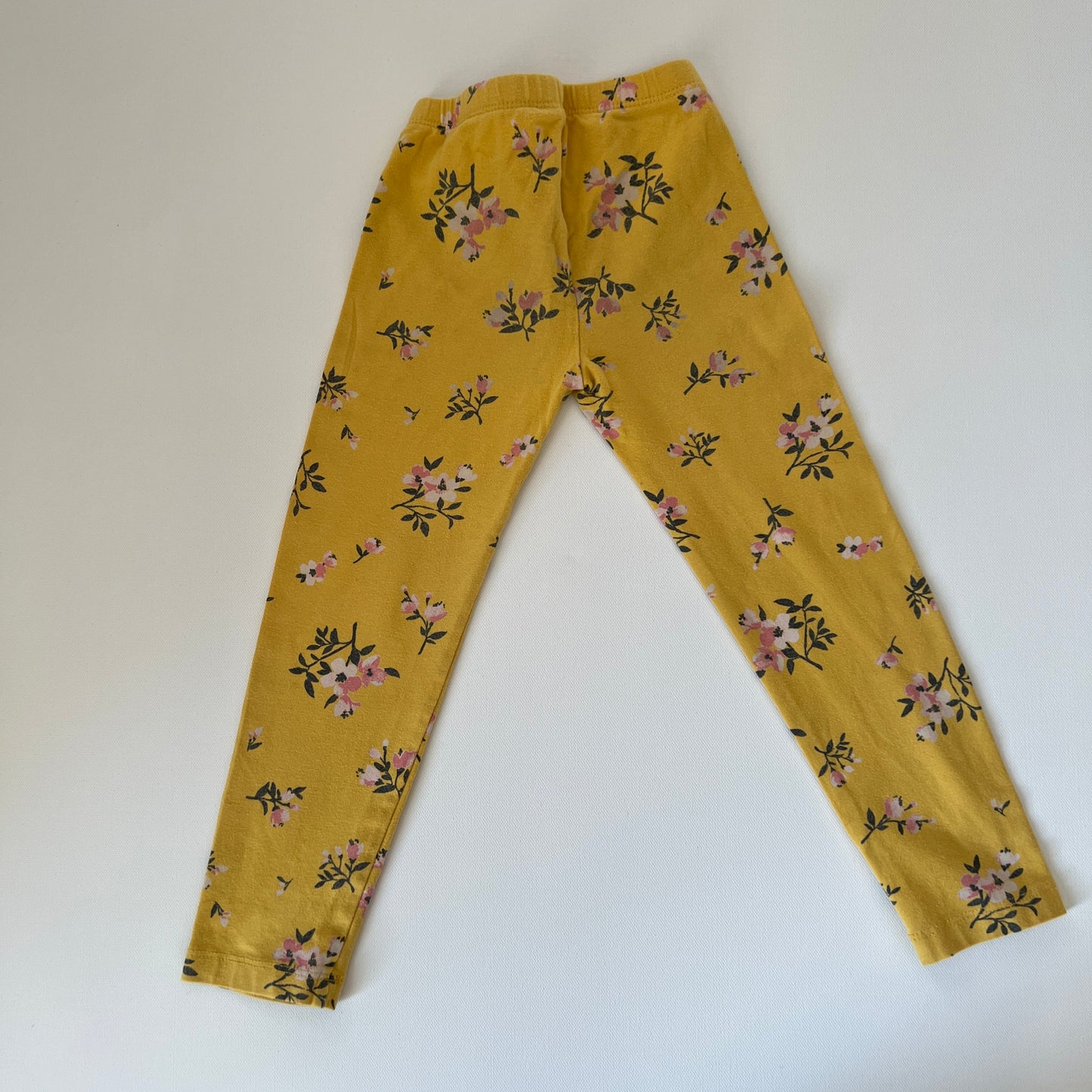 Old Navy Girls Yellow Floral Leggings