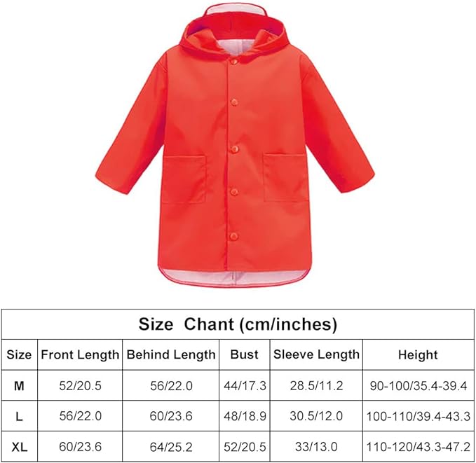 Toddler Baby Boy Girl Raincoat for Kids Dinosaur Rain Jacket