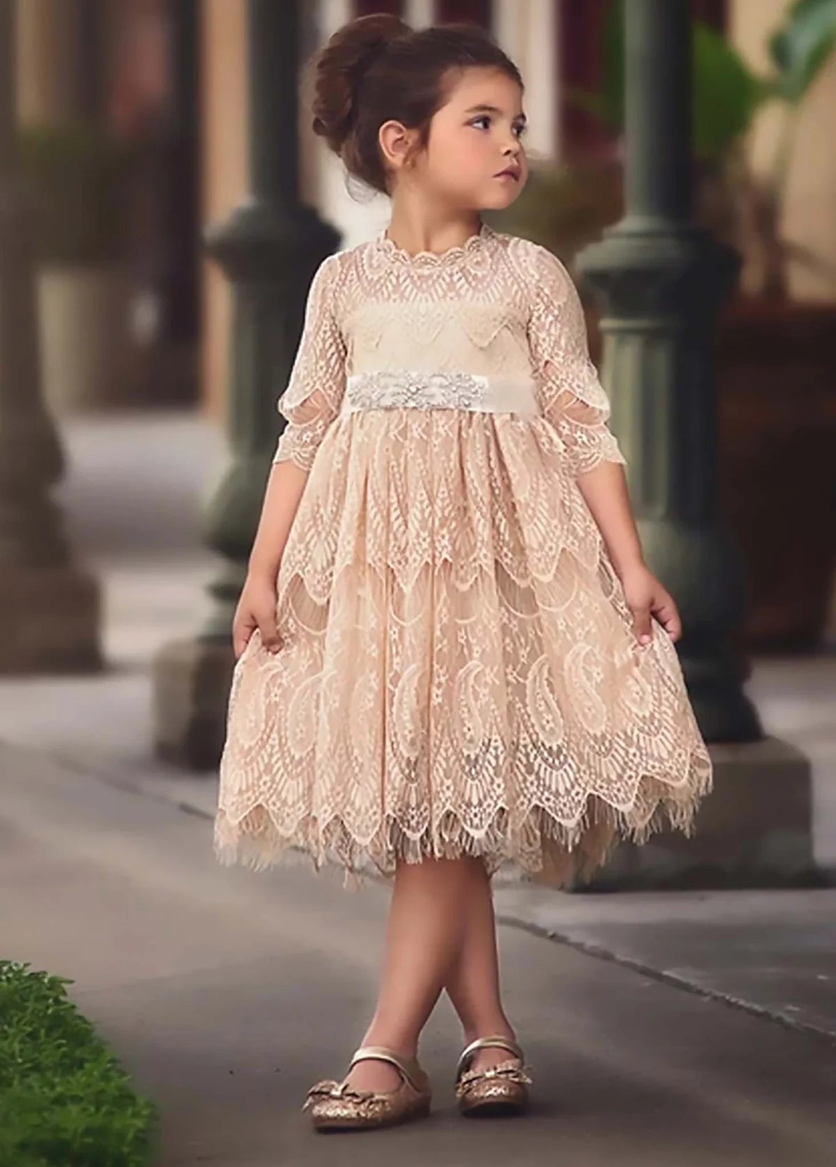 Trish Scully Bella Rafaela Dress & Belt Set