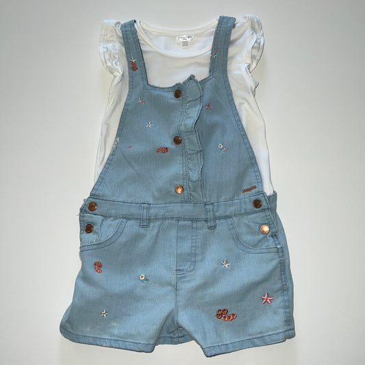 Tahari Shorts Overalls Outfit