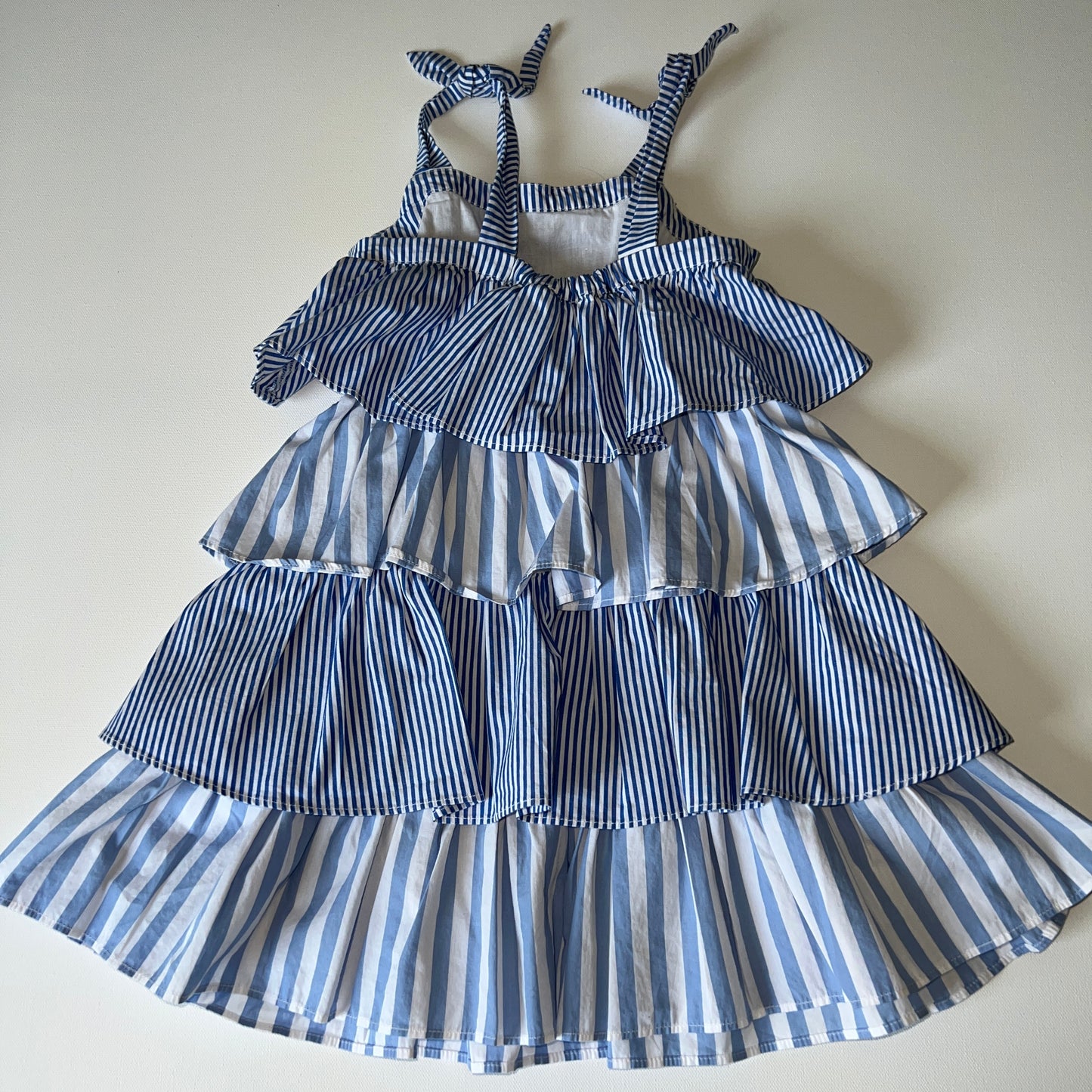 J.Crew Girls' tiered dress in mixed stripes