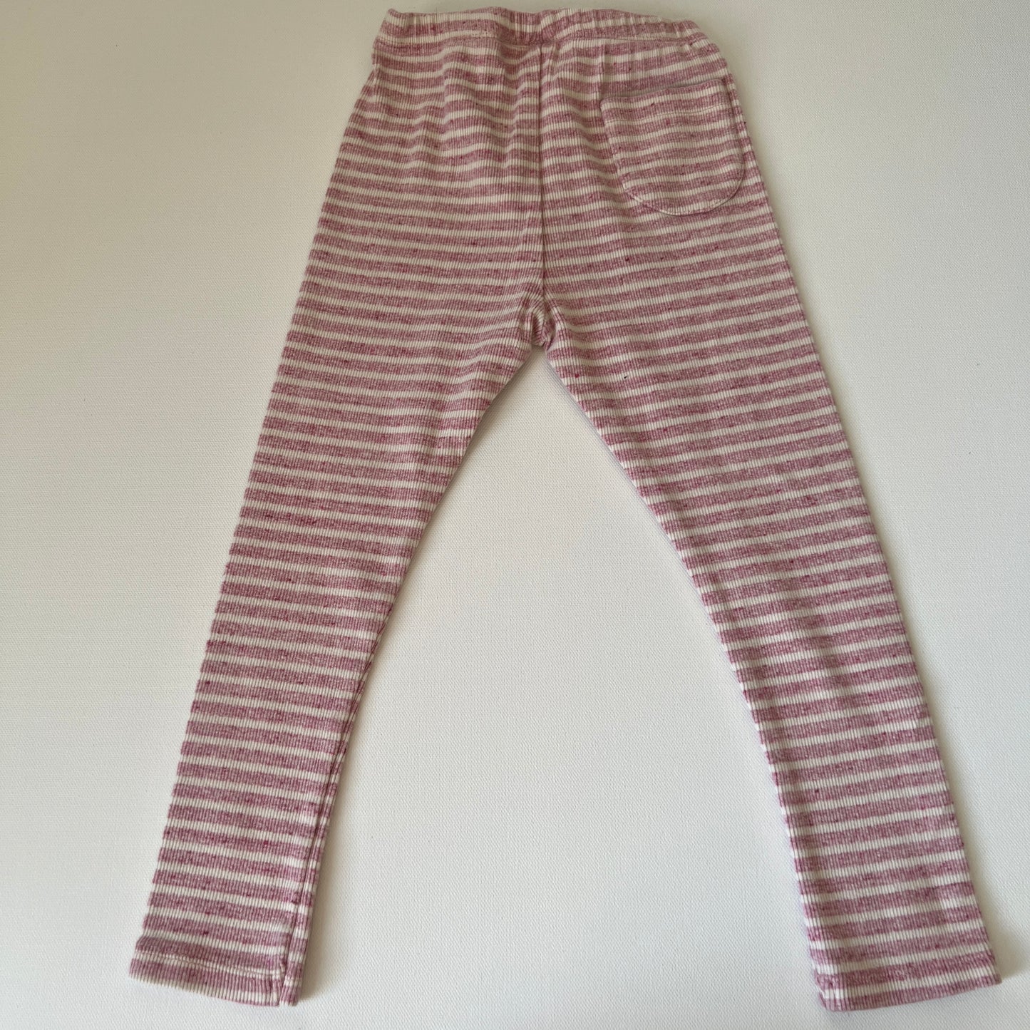 Zara Girls Pink Striped Leggings