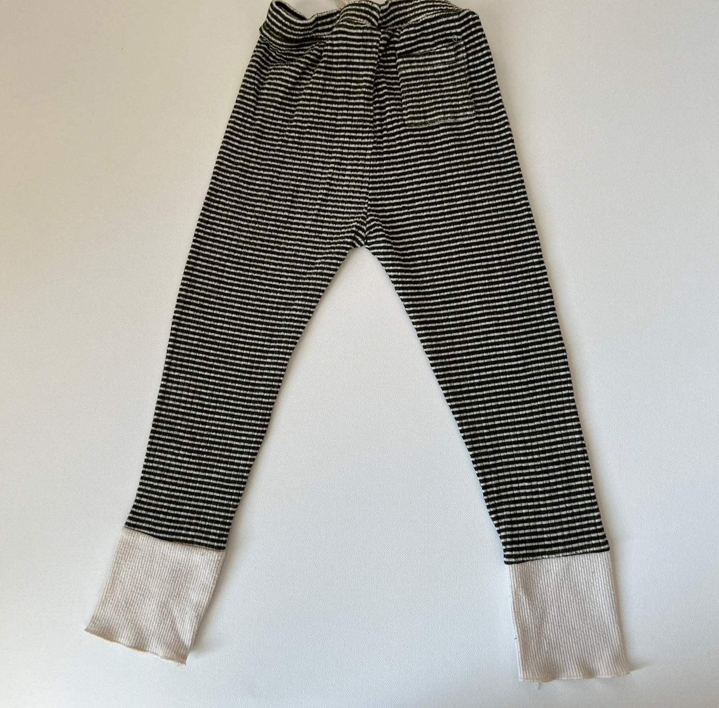 Zara Knit Pants for Girls - Grey Striped